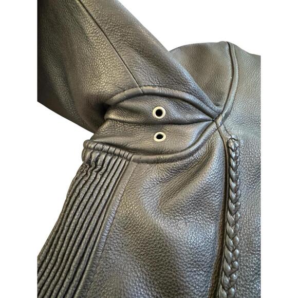 First Classics Black Leather Jacket Womens Motorcycle Biker Lined Thinsulate M - Picture 3 of 11
